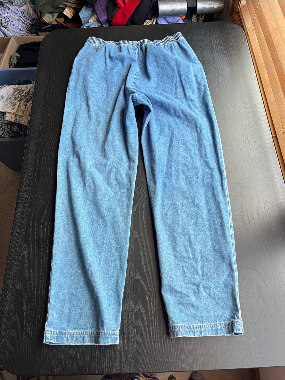 Sonoma Life + Style Women's Blue Denim Elastic Waist Jeans Pants Size M - Picture 8 of 16